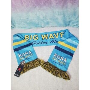 Kona Big Wave Liquid Aloha Blue Frilly Scarf Ruffneck NWT
